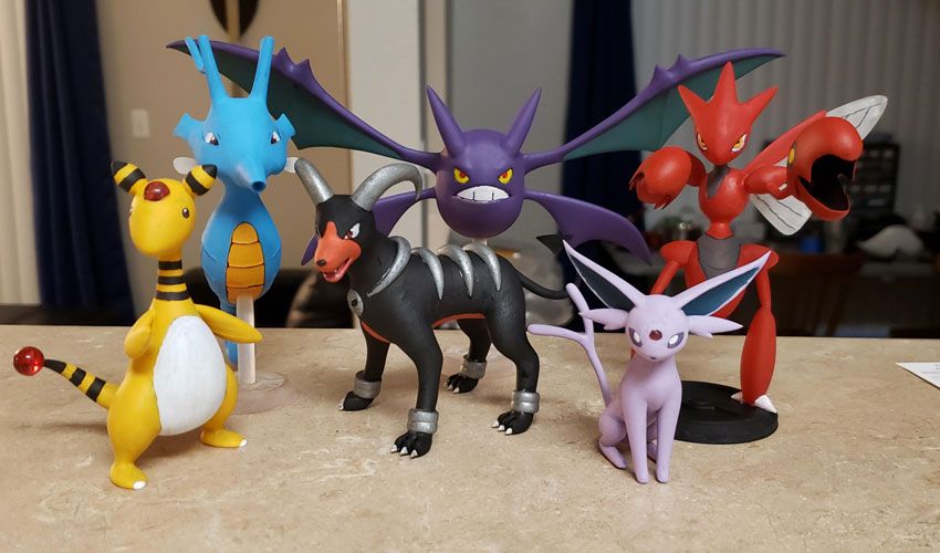 Pokémon 3D en Resina