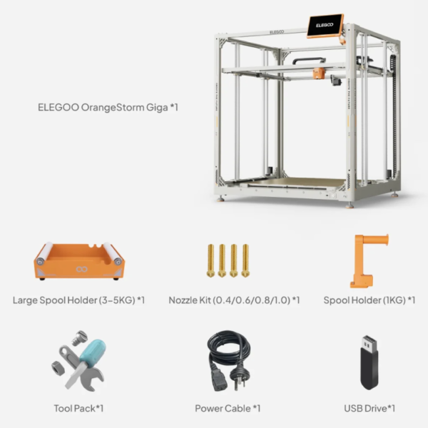 Elegoo OrangeStorm Giga - Impresora 3D FDM - LEON3D